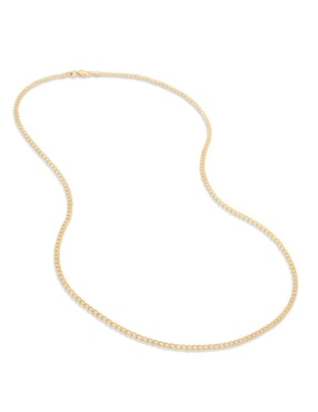 Cadena de eslabones Cristal Joyas de oro 14 K