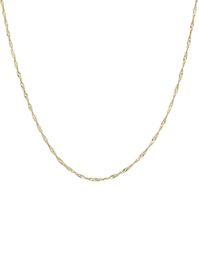 Cadena Cristal Joyas de oro 14 K