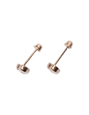 Broqueles de corazón Mardía con acabado pavé zirconia