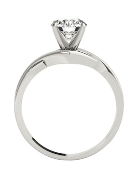 Anillo de compromiso de oro blanco 14 k Amore Mio diamante