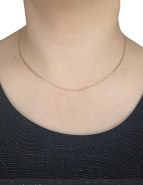 Cadena Cristal Joyas de oro amarillo 14 K