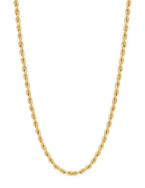 Cadena Cristal Joyas de oro amarillo 14 K