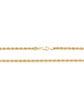Cadena Cristal Joyas de oro amarillo 14 K
