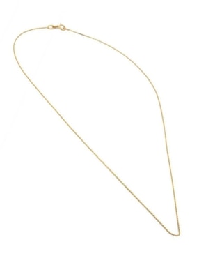 Cadena Cristal Joyas de oro amarillo 14 K