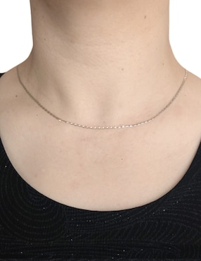Cadena Cristal Joyas de oro amarillo 14 K
