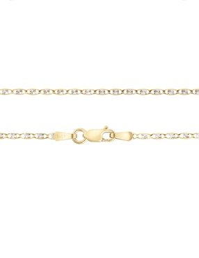 Cadena Cristal Joyas de oro amarillo 14 K