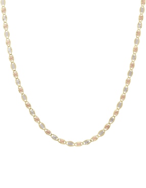 Cadena Cristal Joyas de oro florentino 14 K