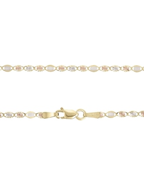 Cadena Cristal Joyas de oro florentino 14 K