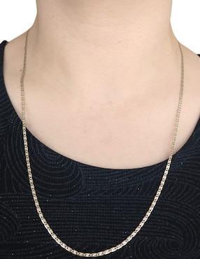 Cadena Cristal Joyas de oro amarillo 14 K