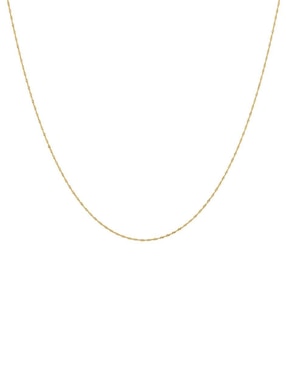 Cadena Cristal Joyas de oro amarillo 14 K