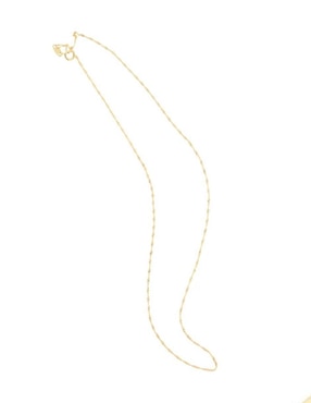 Cadena Cristal Joyas de oro amarillo 14 K
