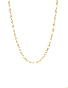 Cadena Cristal Joyas de oro amarillo 14 K