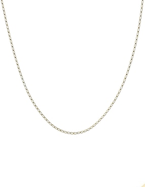 Cadena Cristal Joyas de oro amarillo 14 K