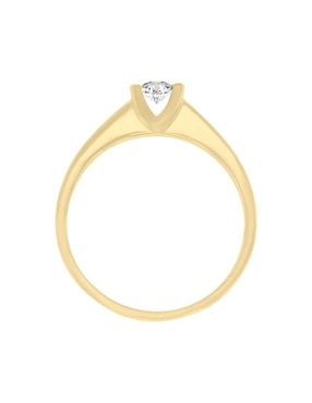 Anillo de compromiso de oro 14 k Klamore Leslye diamante