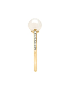 Anillo Fianelli Diane 14 k de oro diamante y perla brillante