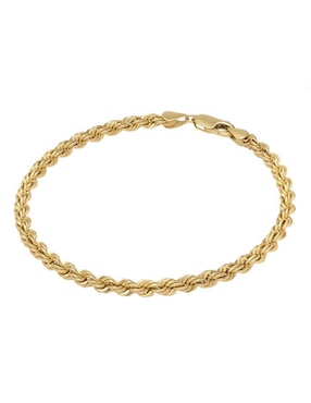 Pulsera Cristal Joyas de oro 14 K con acabado brillante