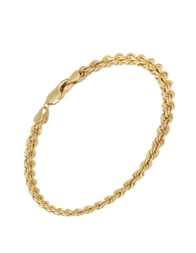 Pulsera Cristal Joyas de oro 14 K con acabado brillante