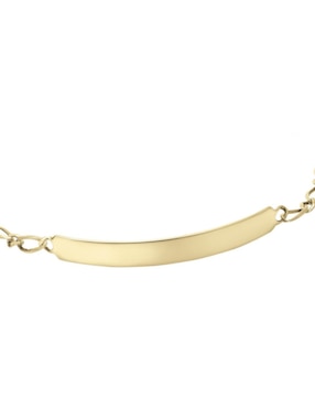 Esclava Cristal Joyas de oro 14 K con acabado pulido