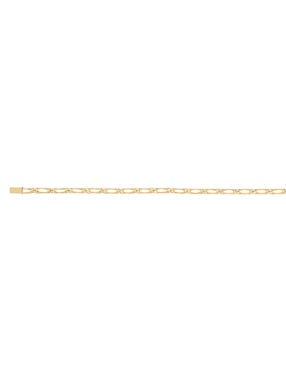 Pulsera Cristal Joyas de oro 14 K con acabado liso