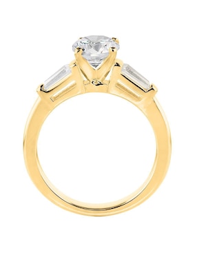 Anillo de compromiso de oro amarillo 14 k Amore Mio diamante