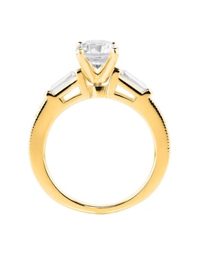 Anillo de compromiso de oro amarillo 14 k Amore Mio