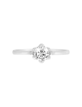 Anillo de compromiso de oro 14 k Klamore Protea diamante