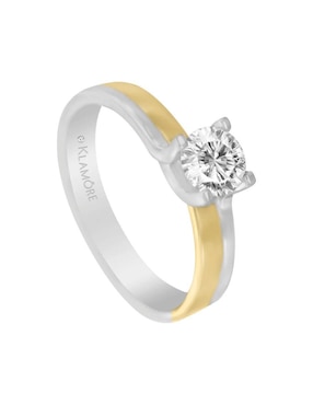 Anillo de compromiso de oro 14 k Klamore Maria Isabel diamante