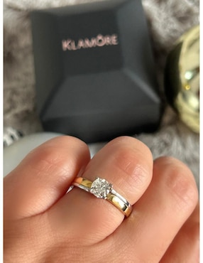 Anillo de compromiso de oro 14 k Klamore Maria Isabel diamante