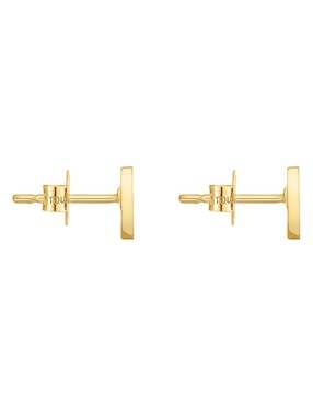 Aretes de corazón Tous Xxs de oro con acabado brillante malaquita