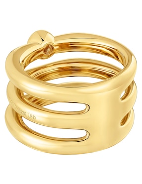 Anillo con gema Tous Line LGD de plata P 925 diamante con acabado baño de oro