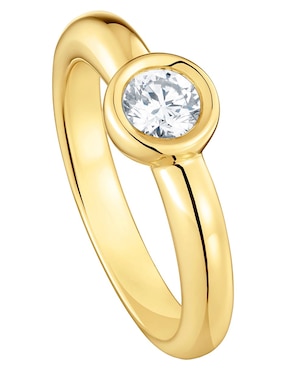 Anillo con gema Tous Line LGD de plata P 925 diamante con acabado baño de oro