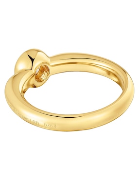 Anillo con gema Tous Line LGD de plata P 925 diamante con acabado baño de oro