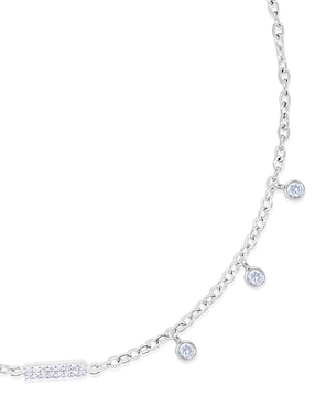 Pulsera Meira T de oro blanco 14 K con acabado pulido