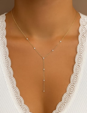 Collar Meira T de oro amarillo 14 K