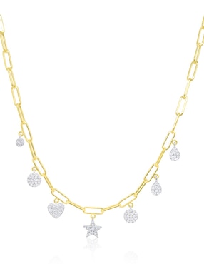 Collar Meira T de oro amarillo 14 K