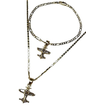 Collar y pulsera de avión Limerence By Claudia Herrera Viajes zirconia