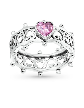 Anillo de corazón Moonberry Eternity Moments P 925 de plata zirconia cúbica brillante