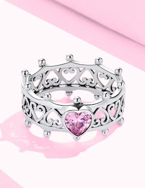 Anillo de corazón Moonberry Eternity Moments P 925 de plata zirconia cúbica brillante