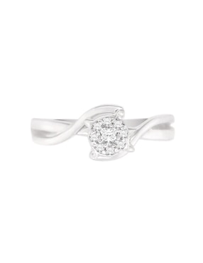 Anillo de compromiso de oro 14 k Klamore Vane diamante