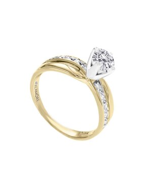 Anillo de compromiso de oro 14 k Klamore Union diamante