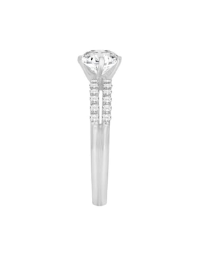 Anillo de compromiso de oro 14 k Klamore Ivy diamante