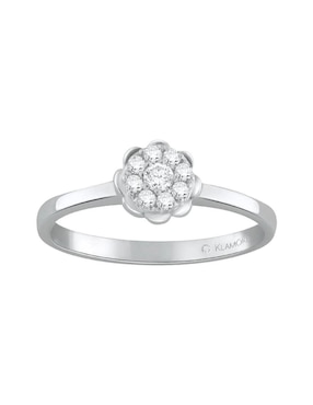 Anillo de compromiso de oro 14 k Klamore Ferne diamante