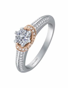 Anillo de compromiso de oro 14 k Klamore This is Love diamante