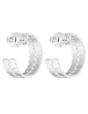 Aros de oso Tous Sweet 40s de plata P 925 con acabado brillante
