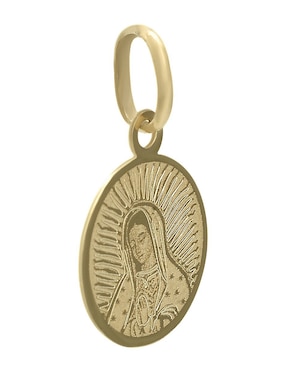 Medalla de virgen de guadalupe Cristal Joyas sin colección de oro 14 K