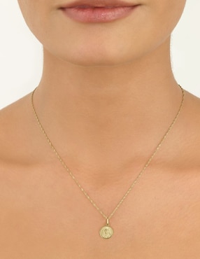 Medalla de virgen de guadalupe Cristal Joyas sin colección de oro 14 K