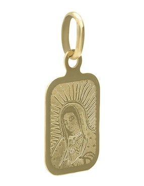Medalla de virgen de guadalupe Cristal Joyas sin colección de oro 14 K