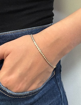 Pulsera Cristal Joyas de oro 14 k
