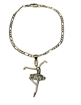 Pulsera Limerence by Claudia Herrera de oro laminado 14 k Ballet con acabado brillante