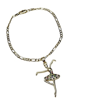 Pulsera Limerence by Claudia Herrera de oro laminado 14 k Ballet con acabado brillante